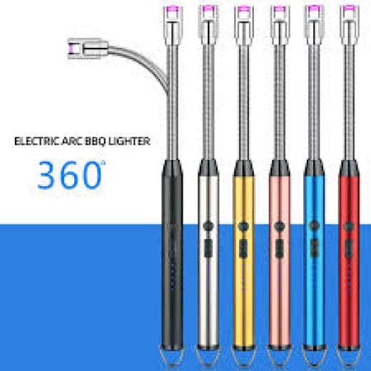 Long Candle Kitchen Electric USB Lighter BBQ Rechargeable Windproof Jet Torch Electric Plasma Arc Lighter